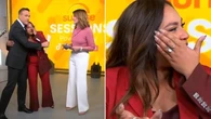 Jessica Mauboy in tears after Sunrise performance