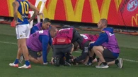 Two stars wiped out in brutal AFL collision: ‘Hasn’t moved’