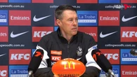 Collingwood coach stirs up fierce debate as fans call out ‘irony’
