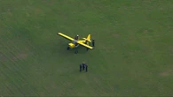 Plane makes emergency landing in field