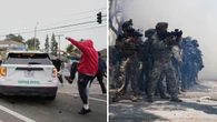 Riots break out in LA as immigration enforcement draws new protests