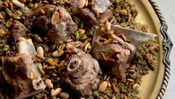 Warm up this winter with Karima Hazim’s slow-cooked lamb shanks and fragrant freekeh