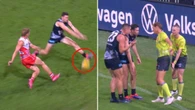 Sydney ‘gifted’ goal by clear umpire blunder: ‘Oh no’