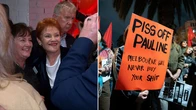 Hanson undeterred by protesters as she vows to work with Coalition