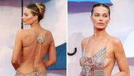 Margot Robbie dares to bare as she returns to the red carpet after welcoming first child