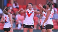 AFLW superstar rewrites record books with seven-goal haul