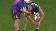 Luckless West Coast defender split open in first game back