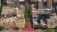 Thousands take to the streets in Melbourne teacher strike