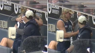 Bailey Smith consoles heartbroken teammate at Geelong training