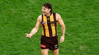 Hawthorn young gun in hot water for gesture to fans
