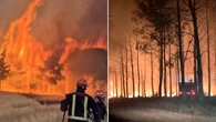 Hundreds of thousands flee as deadly wildfires tear through France and Spain