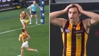 Hawthorn’s top-four hopes dashed by controversial late free kick