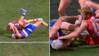 Bitter AFL opponents ignore the ball in ‘bizarre’ scuffle