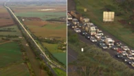 Traffic chaos as truck rollover causes major delays on Melbourne freeway