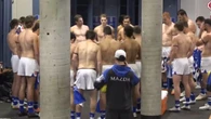 AFL team’s topless pre-match ritual caught on camera