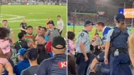 Souths star restrained by staff in ‘explosive' fan altercation
