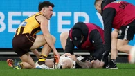 Collingwood star knocked out cold in opening minute
