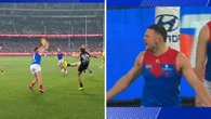 Steven May blows up at controversial score review call