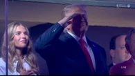 Crowd erupts in boos as Trump arrives at NBA game
