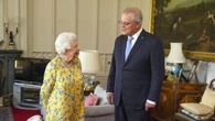 WARM GREETINGQueen Elizabeth meets with Scott Morrison at Windsor Castle