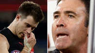 Brad Scott lays down the law for captain Zach Merrett