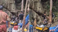 Shouts of joy as trapped villagers freed from Laos cave after 10 days underground