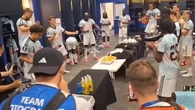 Belgium players mock Donald Trump during World Cup celebrations