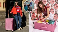 The chic new pink suitcase Aussies will be wheeling through airports this spring