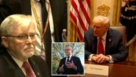 Albanese addresses awkward exchange between Trump and Kevin Rudd