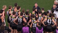 Ross Lyon holds up game for lengthy spray: ‘He’ll get a fine for that’