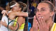 World No.1 slips up in cheeky interview after demolishing best friend