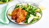 Courtney Roulston makes the classic schnitzel with this parmesan and herb crusted pork schnitty