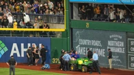 Stadium falls silent as fan left in critical condition from horror plunge
