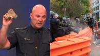 Cops vow to catch violent protesters who injured officers at rallies