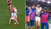 Bulldogs defender suffers sickening ankle injury in dying minutes