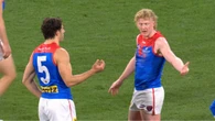 Marquee Melbourne duo in heated exchange after crushing loss
