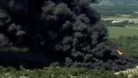 chemical fireball‘ENVIRONMENTAL NIGHTMARE’: Sky high flames at chemical plant force mass evacuations
