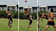 Young gun stuns AFL world with incredible mark: ‘This AI?’