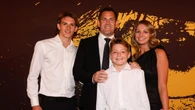 AFL great Luke Hodge put on the spot with blunt question about son