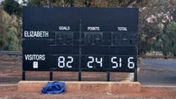 Battling local footy team loses by over 500 points
