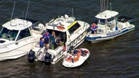 Three people injured as two boats collide off Queensland island