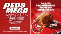 Red Rooster Royalty members can win thousands in major prizes throughout the entire month of July