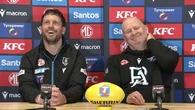 Outgoing coach gets very loose in ‘s**** and giggle’ press conference