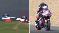 Aussie teen wins grand prix ‘for the ages’ with wild last-lap move