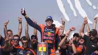 Aussie Daniel Sanders celebrates historic Dakar Rally victory