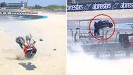 Horrifying MotoGP crash ‘nearly a tragedy’ as camera operator hit