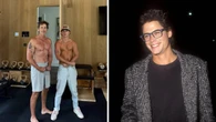 Hollywood star, 61, sends fans into a meltdown over shirtless selfie with son
