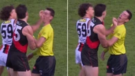 Two players in hot water as umpire cops hit to the face