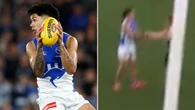 North Melbourne forward in hot water for hit behind play