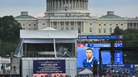 Trump vows to speak ‘no matter what’ at US birthday celebration as thousands urged to seek shelter